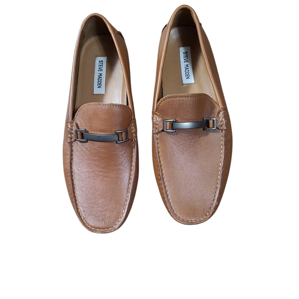 Steve Madden Tan Leather Loafers NWOT